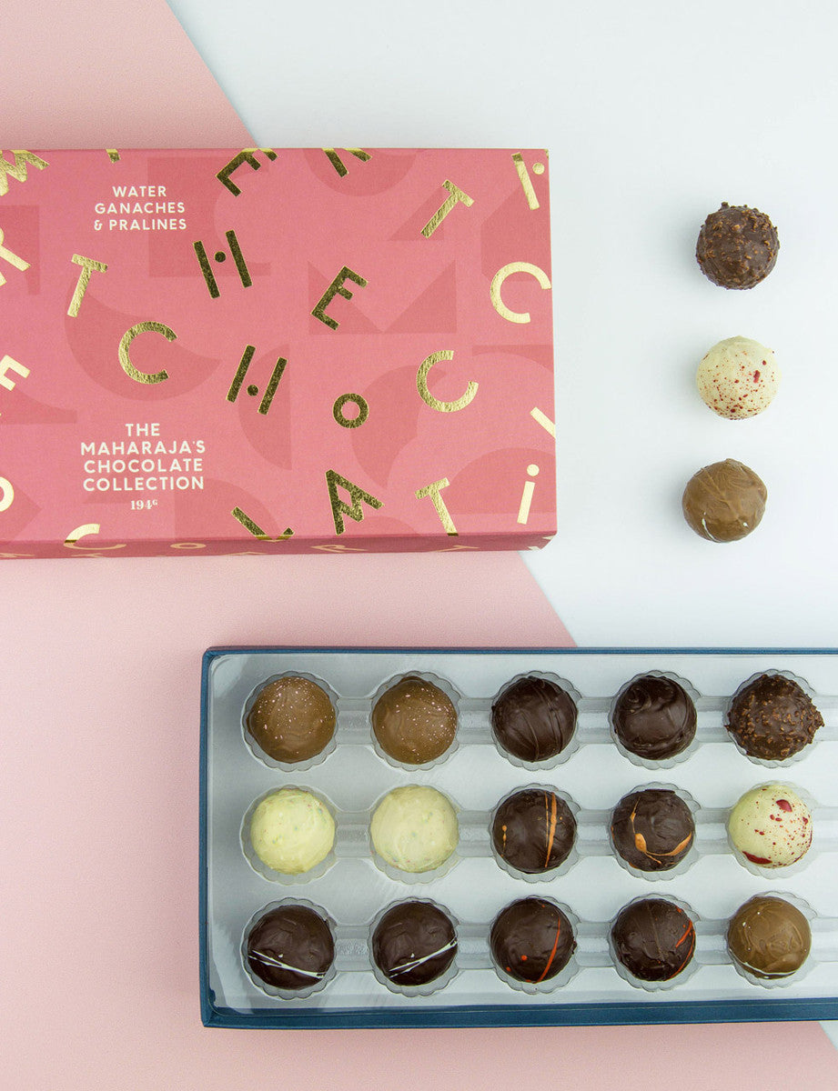 The Maharaja's Chocolate Collection - 18 Dark, Milk and White Chocolates