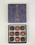 Caramel & Praline Rochers in Milk and Dark Chocolate 140g - Christmas