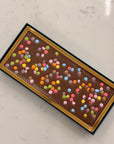 Rainbow Drops Milk Chocolate Bark 200g