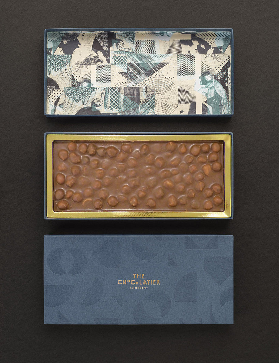Caramelised Hazelnut Milk Chocolate Bark 200g