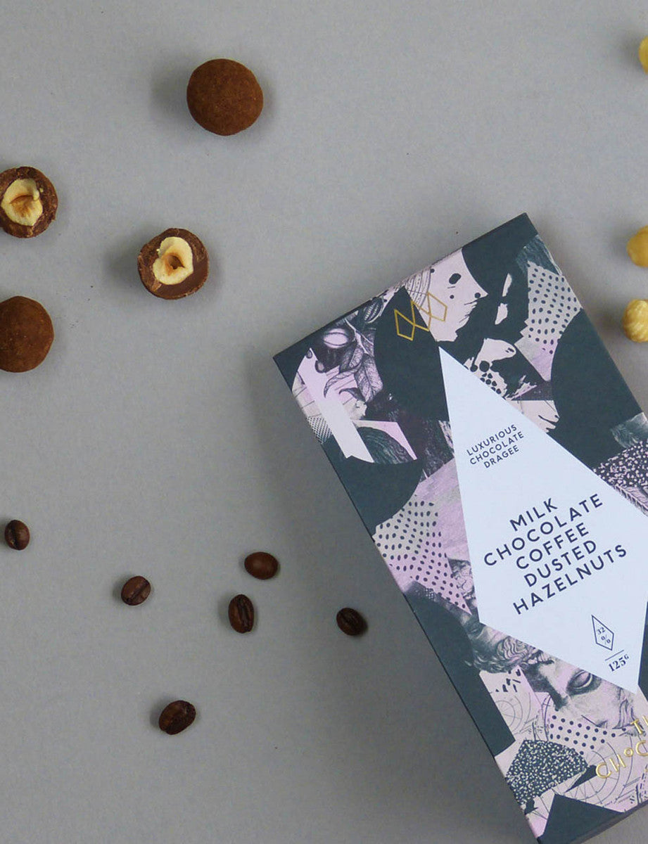 Milk Chocolate Coffee Dusted Hazelnuts