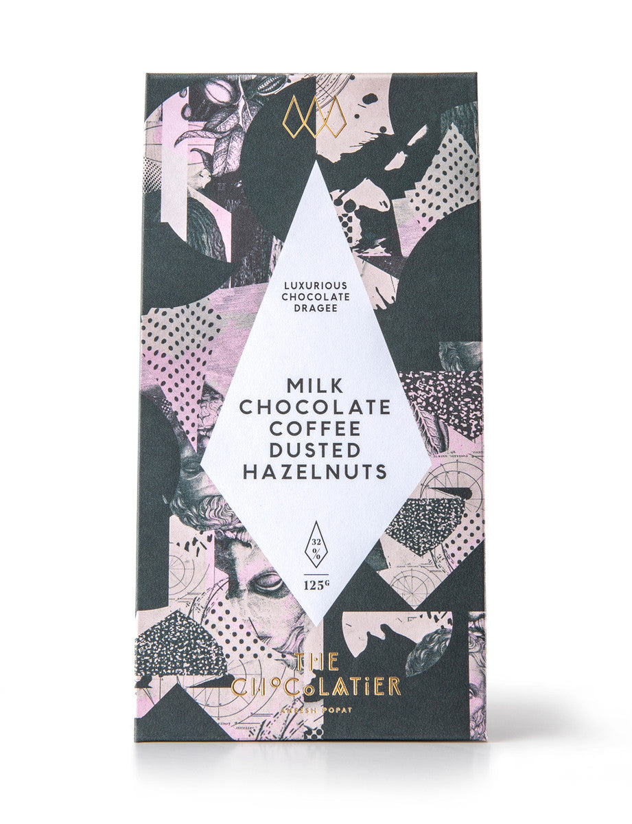 Milk Chocolate Coffee Dusted Hazelnuts