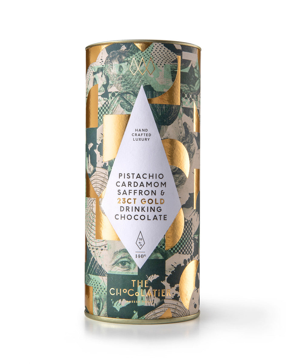 23ct Gold, Saffron, Cardamom & Pistachio Drinking Chocolate