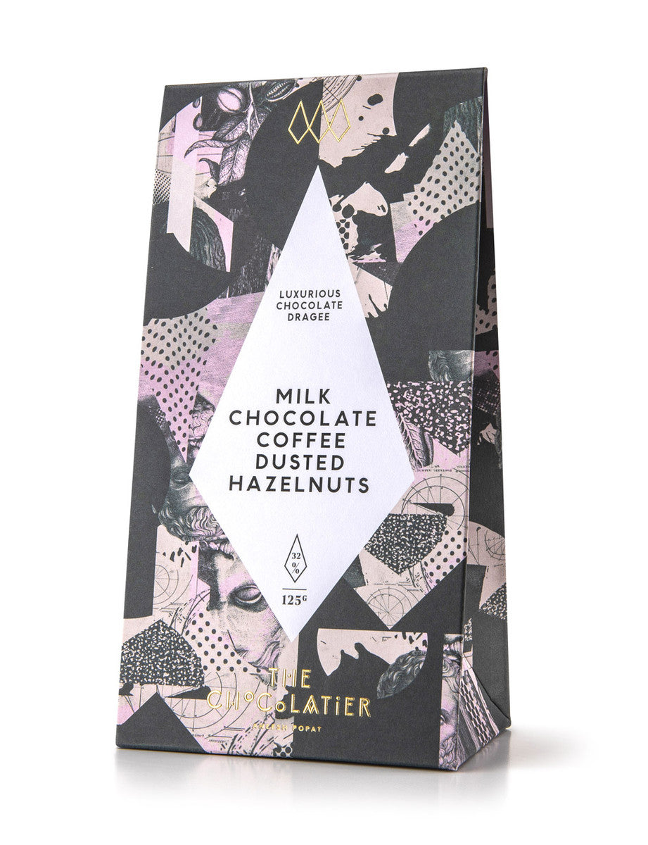 Milk Chocolate Coffee Dusted Hazelnuts
