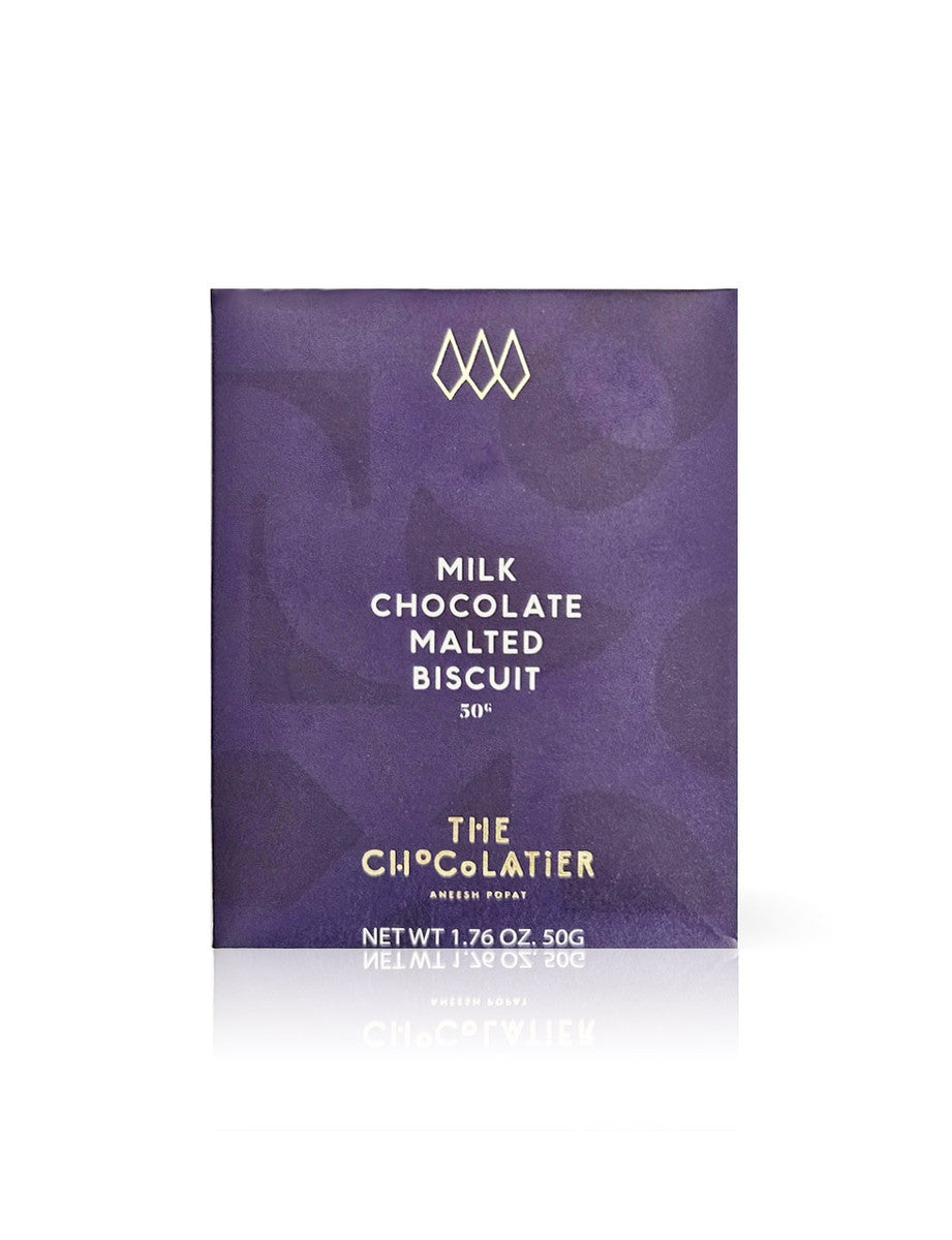 Milk Chocolate Malted Biscuit Bar 50g